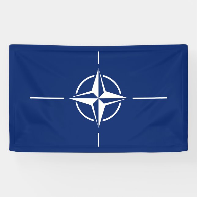 Banderoles Drapeau de l'OTAN (Horizontal)