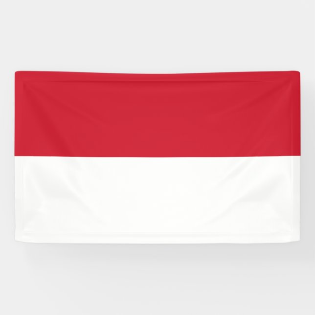 Banderoles Drapeau de Monaco (Horizontal)