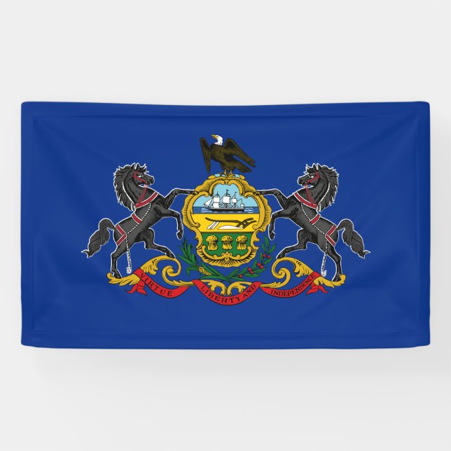 Banderoles Drapeau de Pennsylvanie (Horizontal)