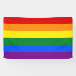 Banderoles Drapeau de rayures de la lesbienne 6 du gay pride