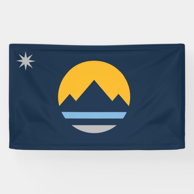 Banderoles Drapeau de Reno (Nevada City) (Horizontal)