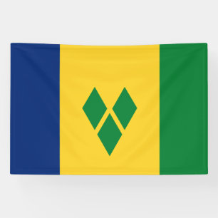 Banderoles Drapeau de Saint-Vincent