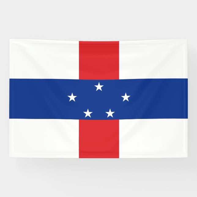 Banderoles Drapeau des Antilles Pays-Bas (Horizontal)