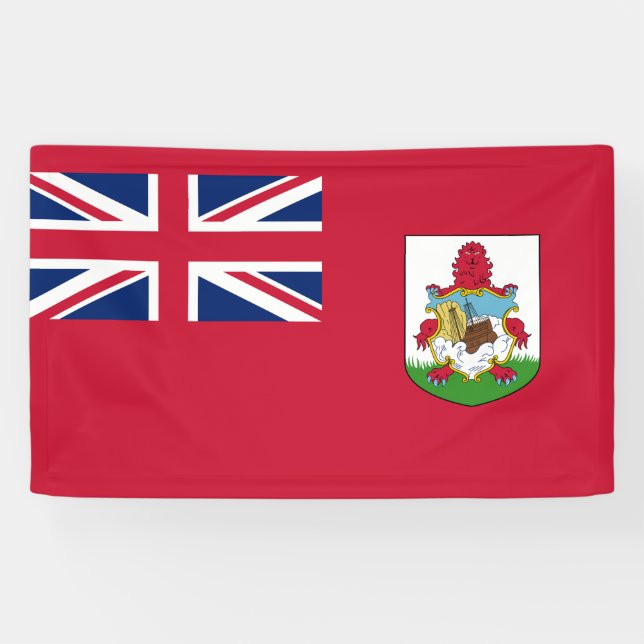Banderoles Drapeau des Bermudes (Bermudes) (Îles des Caraïbes (Horizontal)