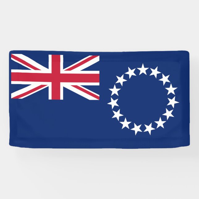Banderoles Drapeau des Îles Cook (Horizontal)