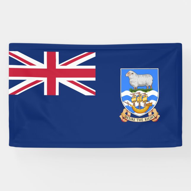 Banderoles Drapeau des îles Falkland (Territoire britannique) (Horizontal)