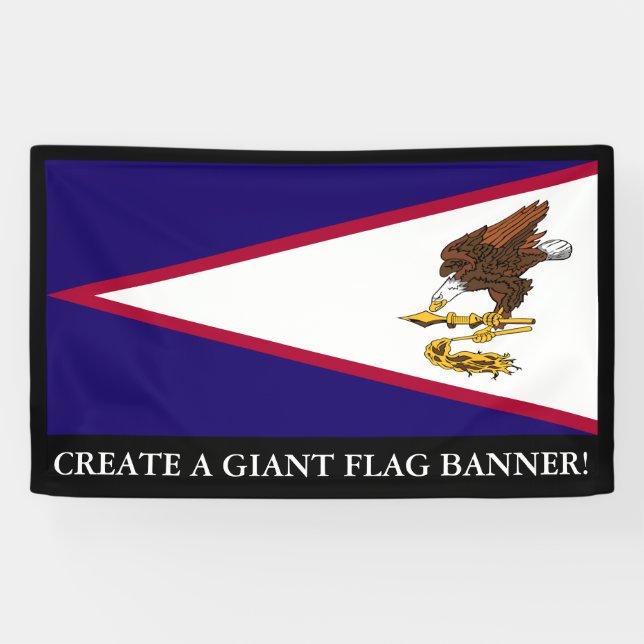 Banderoles Drapeau des Samoa américaines (Horizontal)