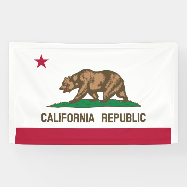 Banderoles Drapeau d'État de Californie (Horizontal)