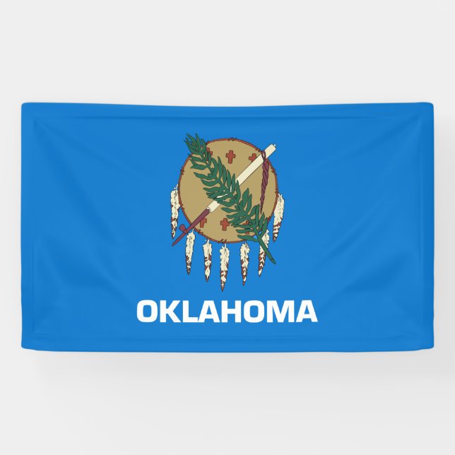 Banderoles Drapeau d'État de l'Oklahoma (Horizontal)