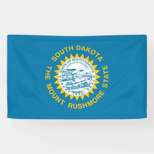 Banderoles Drapeau d'État du Dakota du Sud (Horizontal)