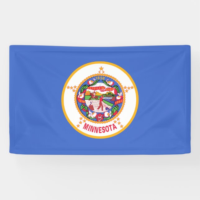 Banderoles Drapeau d'État du Minnesota (Horizontal)