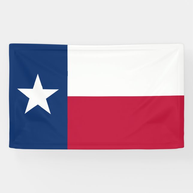 Banderoles Drapeau d'État texan (Texas) (Horizontal)
