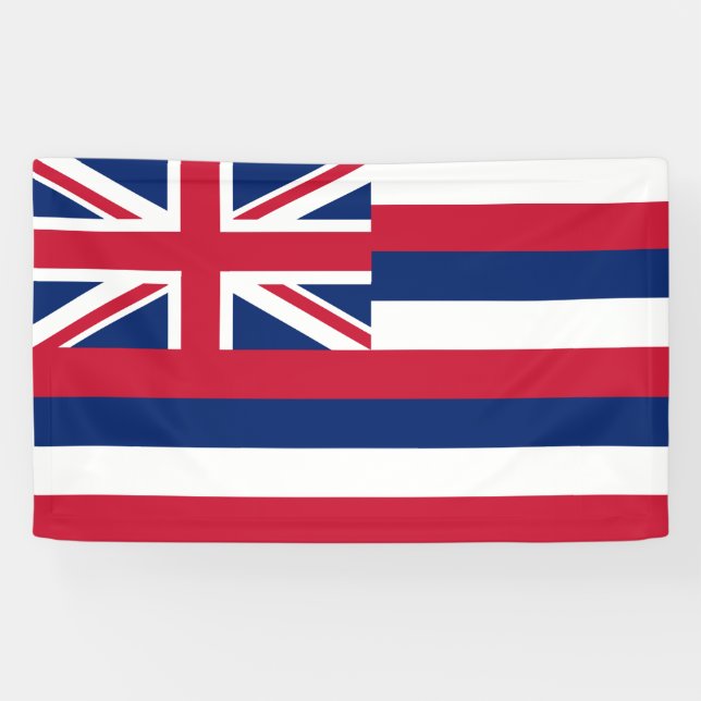Banderoles Drapeau d'Hawaï (État des États-Unis) (Horizontal)