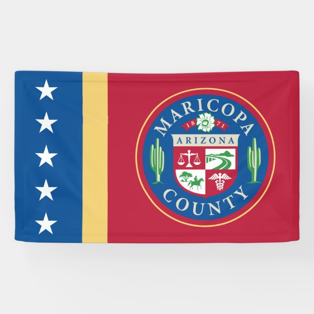 Banderoles Drapeau du comté de Maricopa (Arizona) (Horizontal)