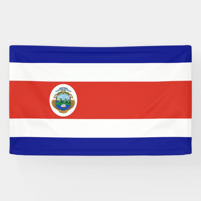 Banderoles Drapeau du Costa Rica (Horizontal)
