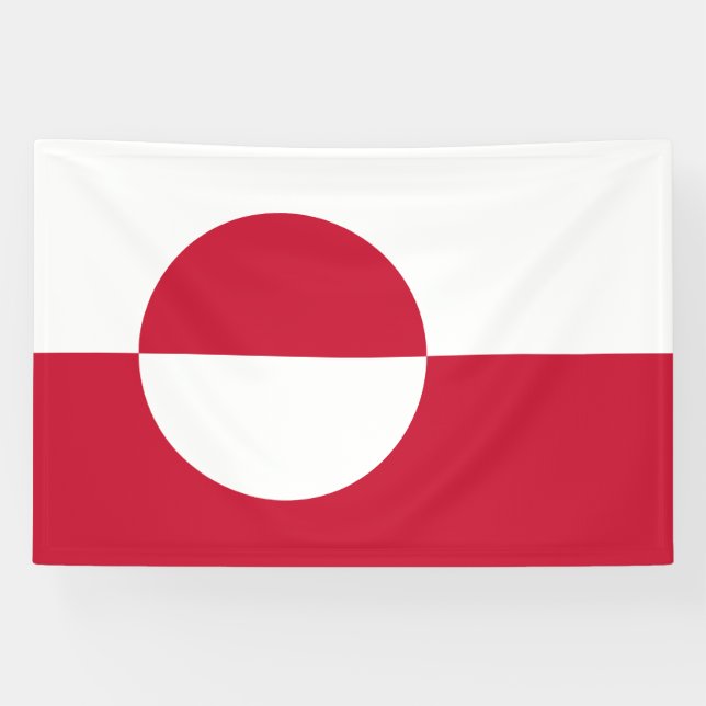 Banderoles Drapeau du Groenland (Horizontal)