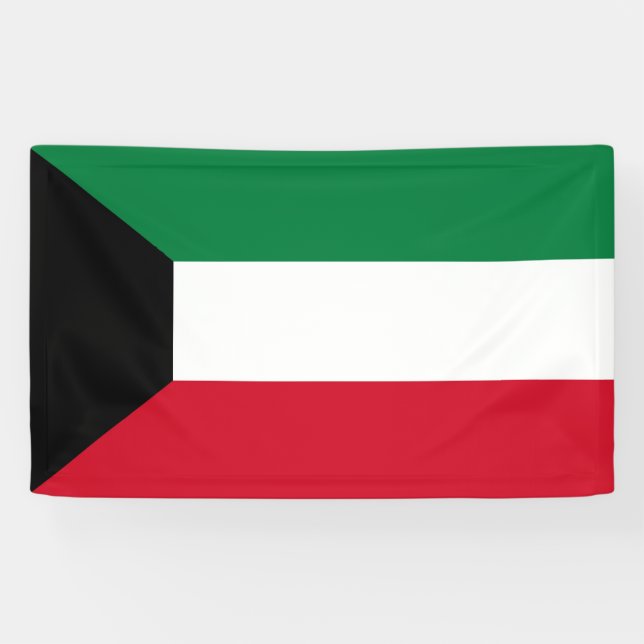 Banderoles Drapeau du Koweït (Horizontal)