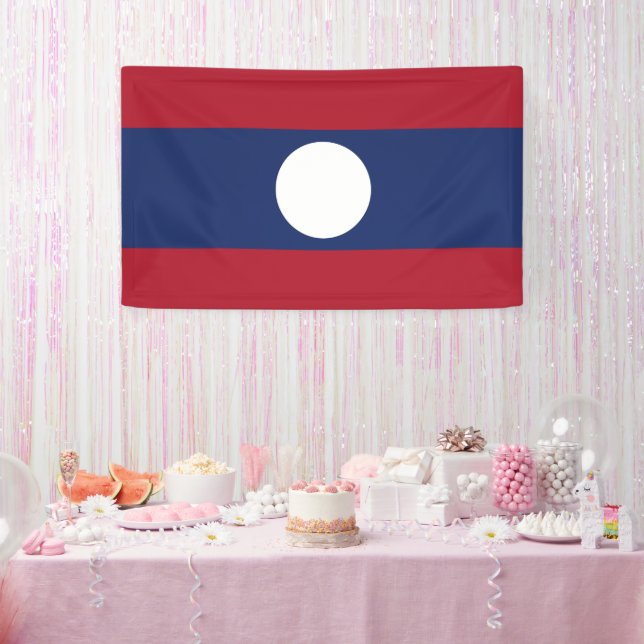 Banderoles Drapeau du Laos (Fête)