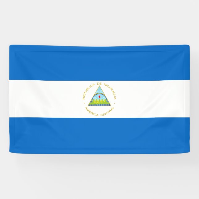 Banderoles Drapeau du Nicaragua (Horizontal)