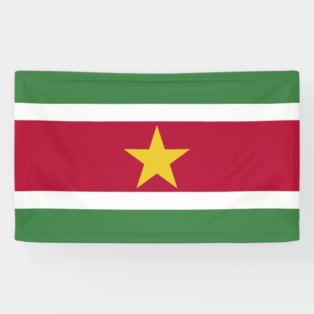 Banderoles Drapeau du Suriname (Horizontal)