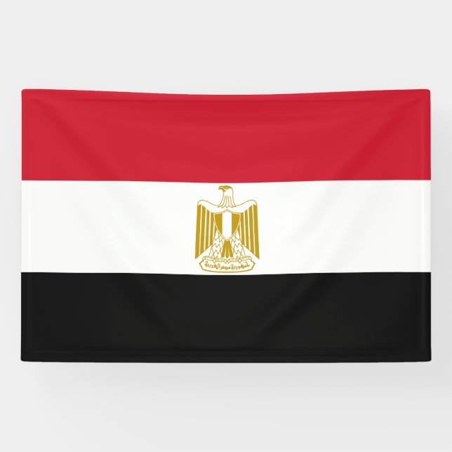 Banderoles Drapeau égyptien (Horizontal)