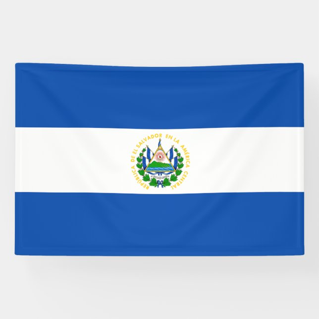Banderoles Drapeau El Salvador (Horizontal)