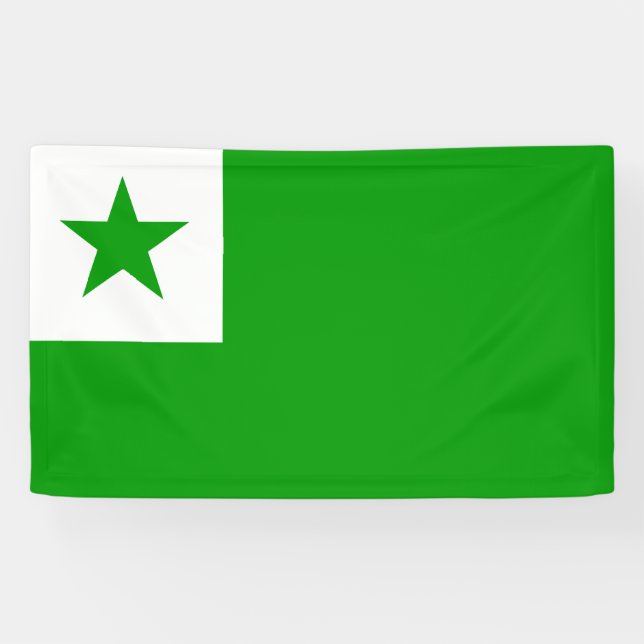 Banderoles Drapeau espéranto (Horizontal)
