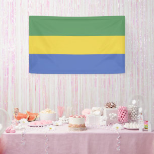 Banderoles Drapeau Gabon