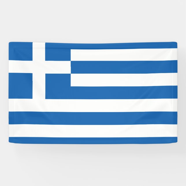 Banderoles Drapeau grec (Grèce) (Horizontal)