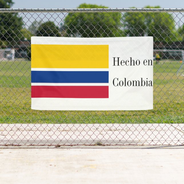 Banderoles Drapeau Hecho en Colombie (En situation)