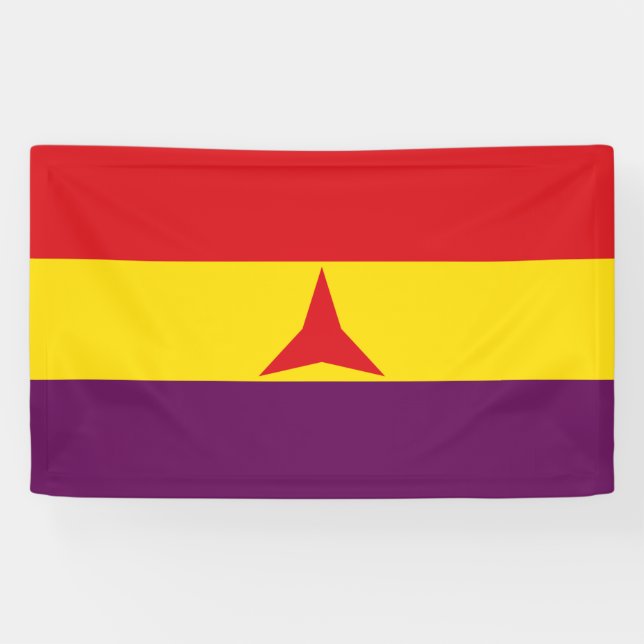 Banderoles Drapeau international des brigades (Guerre civile  (Horizontal)