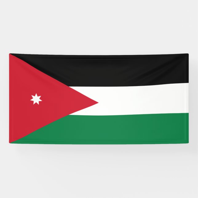 Banderoles Drapeau Jordanie (Horizontal)