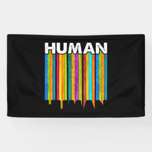 Banderoles Drapeau LGBT HUMAN Mois Gay pride Transgenre