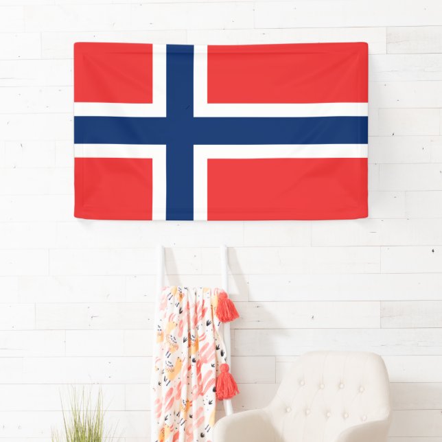 Banderoles Drapeau norvégien (Norvège) (En situation)