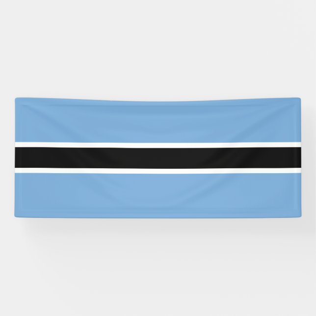 Banderoles Drapeau patriotique du Botswana (Horizontal)