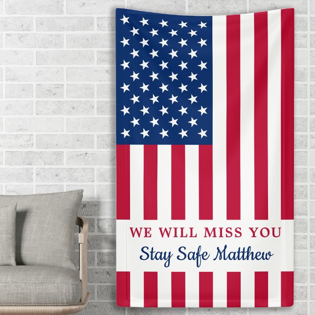 Banderoles Drapeau personnalisé USA - Parti de la défaite mil (Créateur téléchargé)