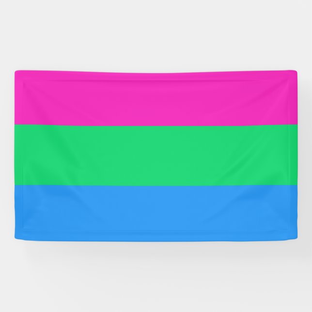 Banderoles Drapeau polysexuel (Horizontal)