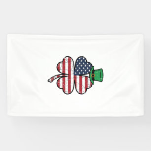 Banderoles Drapeau Shamrock Vintage Fête de la Saint-Patrick