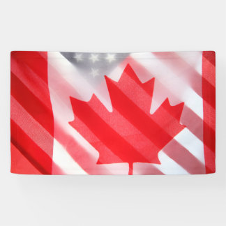 Banderoles Drapeaux du Canada et des États-Unis