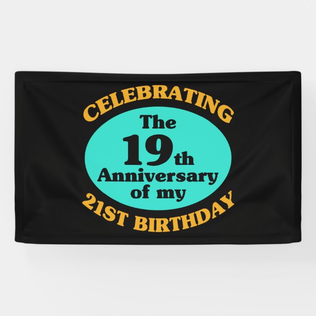 Banderoles Drôle 40e anniversaire Gag cadeau (Horizontal)