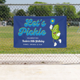 Banderoles Drôle Pickleball Jouer Pickleball Anniversaire