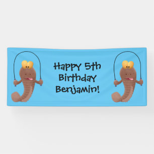 Banderoles Drôle sauter boudskipper poisson dessin animé