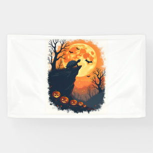 Banderoles Drôle Tortoise Halloween Silhouette Tortois Éffray