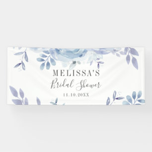Banderoles Dusty Blue Floral Lilac Fête des mariées