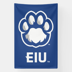Banderoles Eastern Illinois Panthers Empreinte de patte & EIU