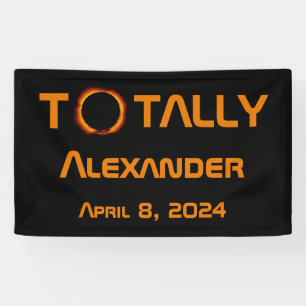 Banderoles Éclipse Solaire 2024 Totalement Personnelle