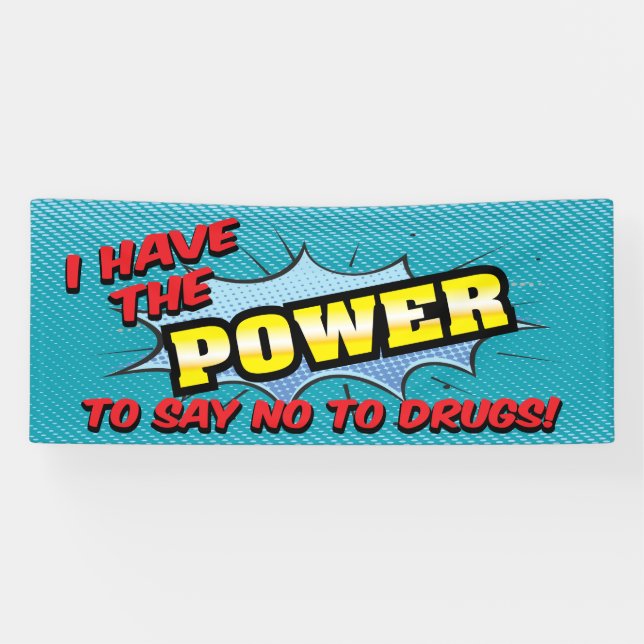 Banderoles École sans drogue Red Ribbon Hero Power (Horizontal)