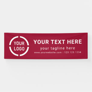 Banderoles Écrans d'événement Red Custom Company Logo