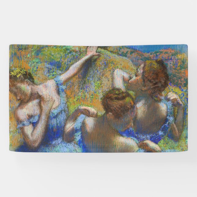 Banderoles Edgar Degas - Danseurs Bleus (Horizontal)