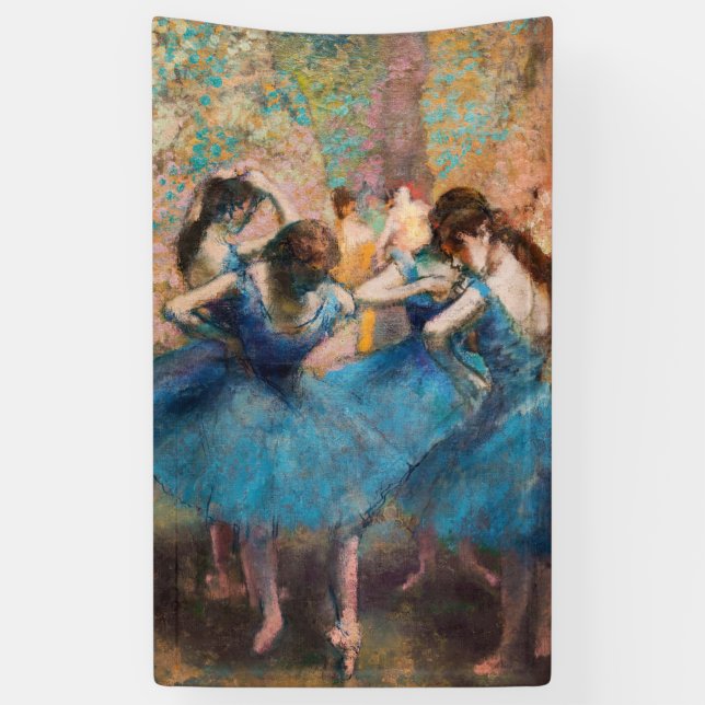 Banderoles Edgar Degas - Danseurs en bleu (Vertical)